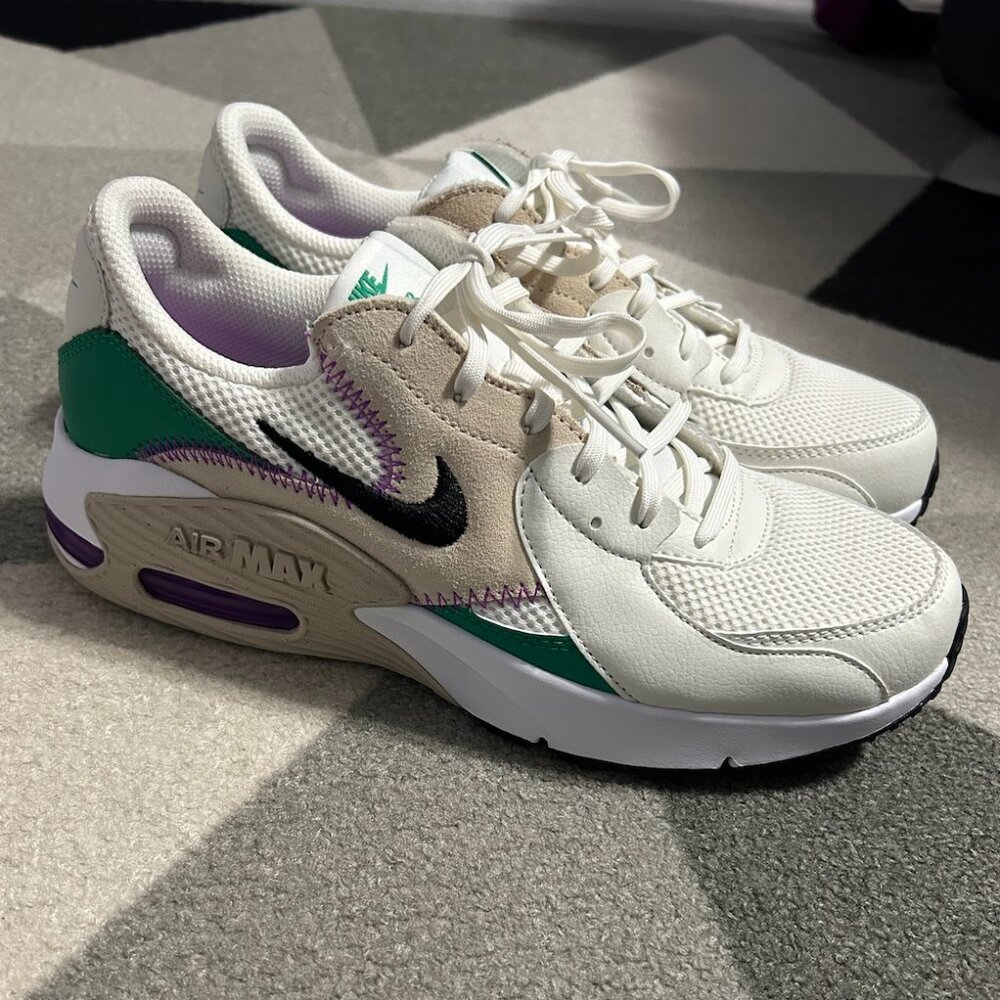 Nike Women's Air Max Excee 'Sanddrift Green Fuchsia' Size 9.5 - Picture 2 of 12